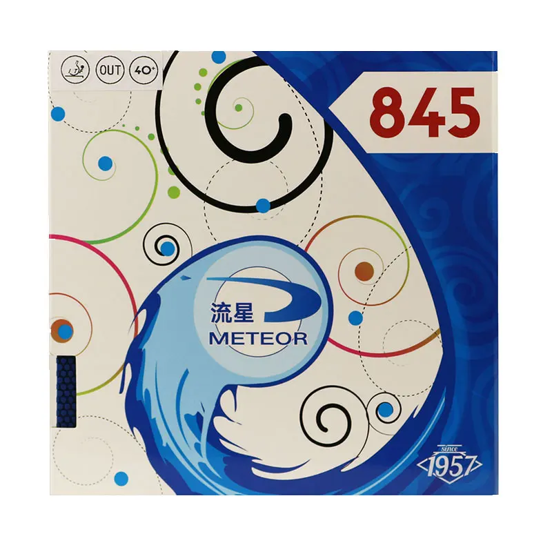 Фото Оригинальный набор для настольного тенниса Meteor 845, резиновые шипы с синими частицами 2/2,1 мм, специальный пинг-понг с быстрой атакой и дугой, с одобрением ITTF №2