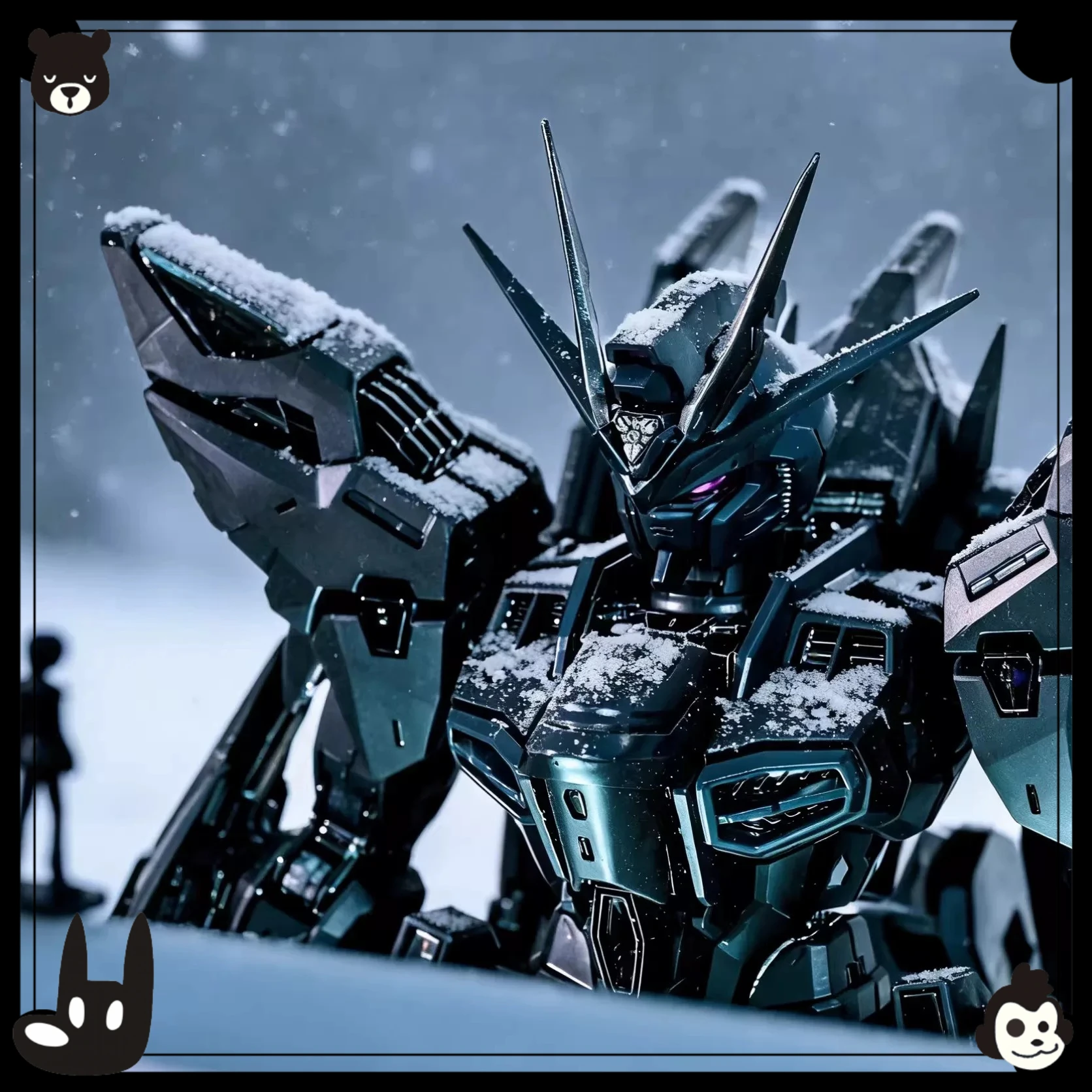 Фото Коллекционная модель LuckModra Collect Spot, Long MGEX Black Strike Midnight Free, цветовая схема Gundam, масштаб 1/100, для самостоятельной сборки и ремонта, меха для сборки своими руками. №5