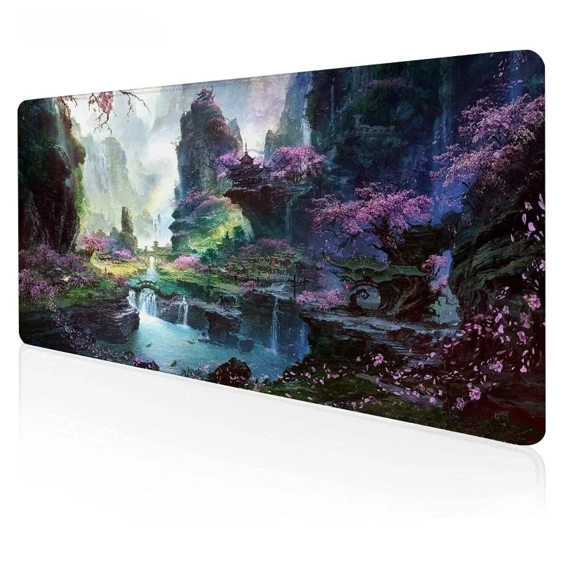 Коврик для мыши Cherry Blossoms Sakura Gamer XL Custom Mousepad XXL Настольные коврики Офисный ковер
