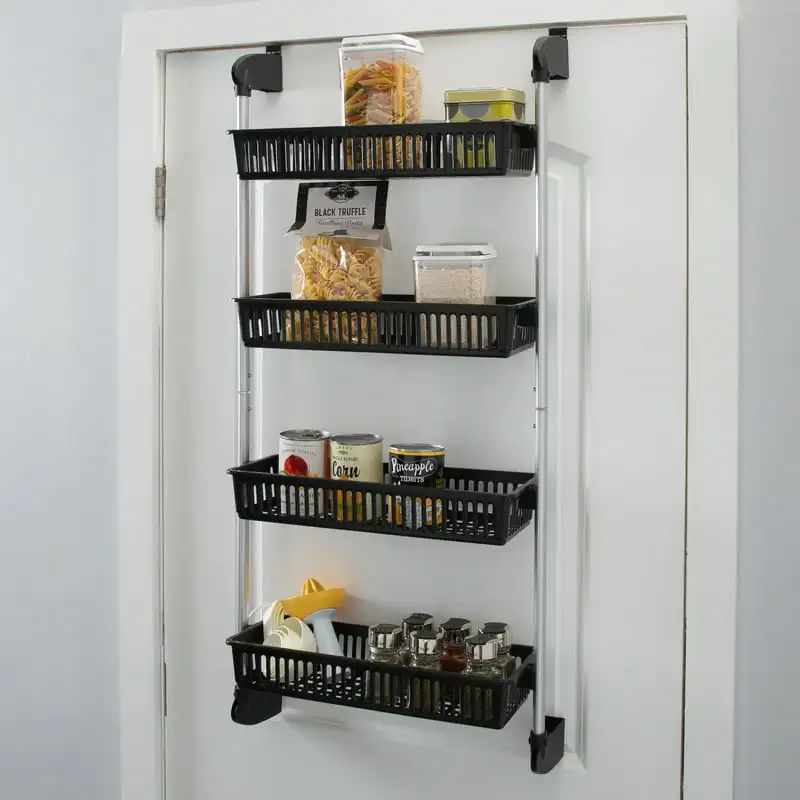 

2023 Basket Over the Door Storage Organizer Hook Storage Organizer free shipping