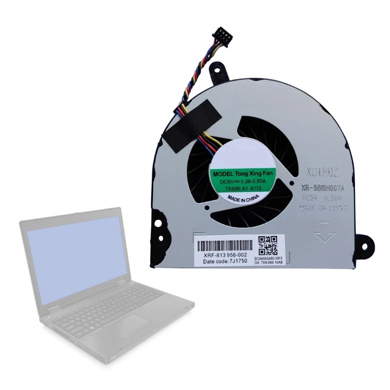 Вентилятор охлаждения процессора ноутбука для Probook 6560B 6565B 8560 8560B 8560P 6570B Notebook Computer Processor Cooler Replacement.