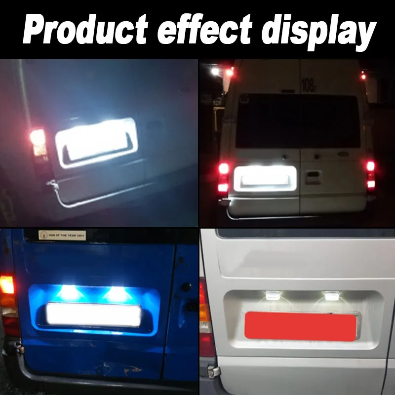 2 шт. освещение номерного знака автомобиля SMD светодиодный светильник для Ford Transit