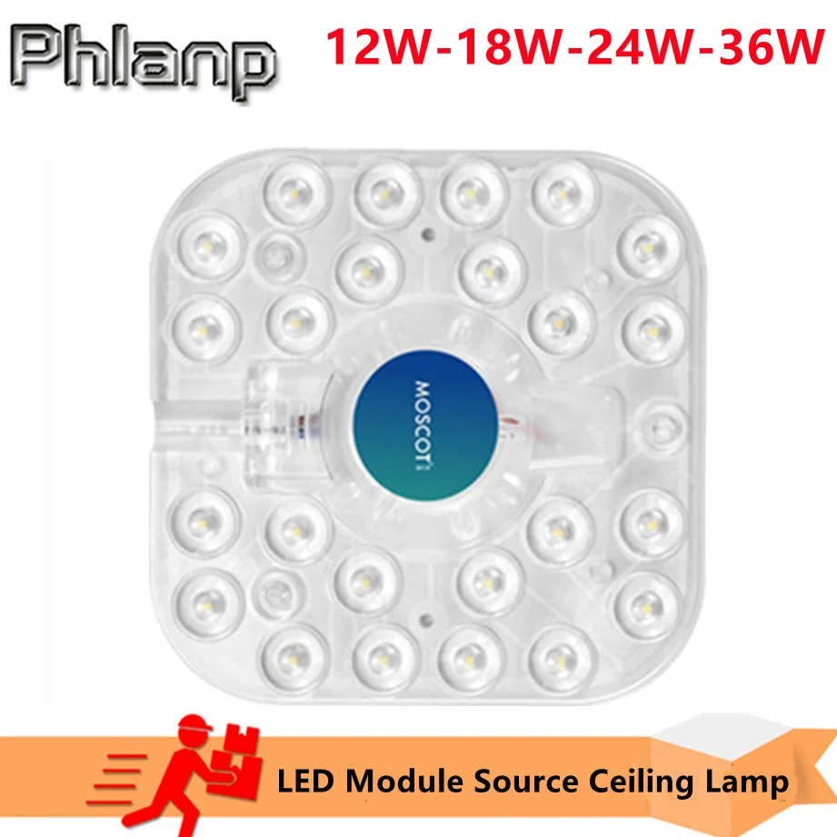 220V LED Module Source Ceiling Lamp Indoor Ceiling Light Source 12W 18W 24W 36W Remould Led High Brightness Lighting With Magnet