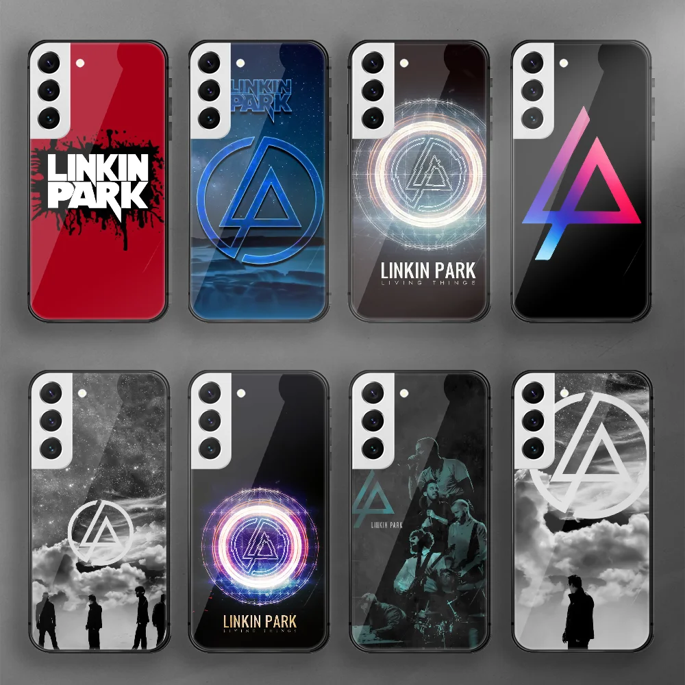 

L-Linkin Rock Park Band Tempered Glass Phone Case Cover For Samsung Galaxy A S 9 12 13 20 21 22 32 33 Fe 5G Plus Ultra
