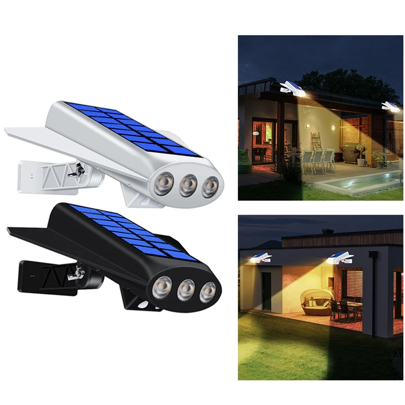 

Solar Garden Wall Light Outdoor Waterproof Solar LED Lamp Motion Sensor 2200Mah 2 Modes Security Yard