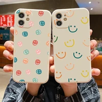 simplicity ins smile phone case for apple iphone 11 12 13 pro max 12 13 mini x xr xs max se 2020 6 6s 7 8 plus silicone cover