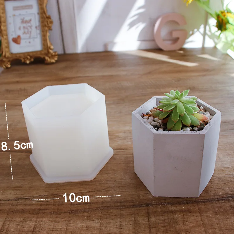 

Concrete Molds Plant Pot Candle Cup Mould DIY Silicone Mold for Concrete Vase Pen Holder Mold Round Candle Holder Mold