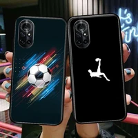 i love football clear phone case for huawei honor 20 10 9 8a 7 5t x pro lite 5g black etui coque hoesjes comic fash design