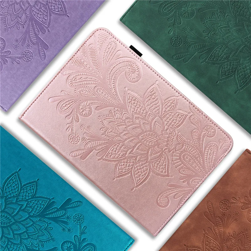 

Embossed Funda for Samsung Galaxy Tab S6 Lite Smart Tablet Case Flip Cover for Samsung Tab S6 Lite 10.4" SM-P613 P619 P610 P615