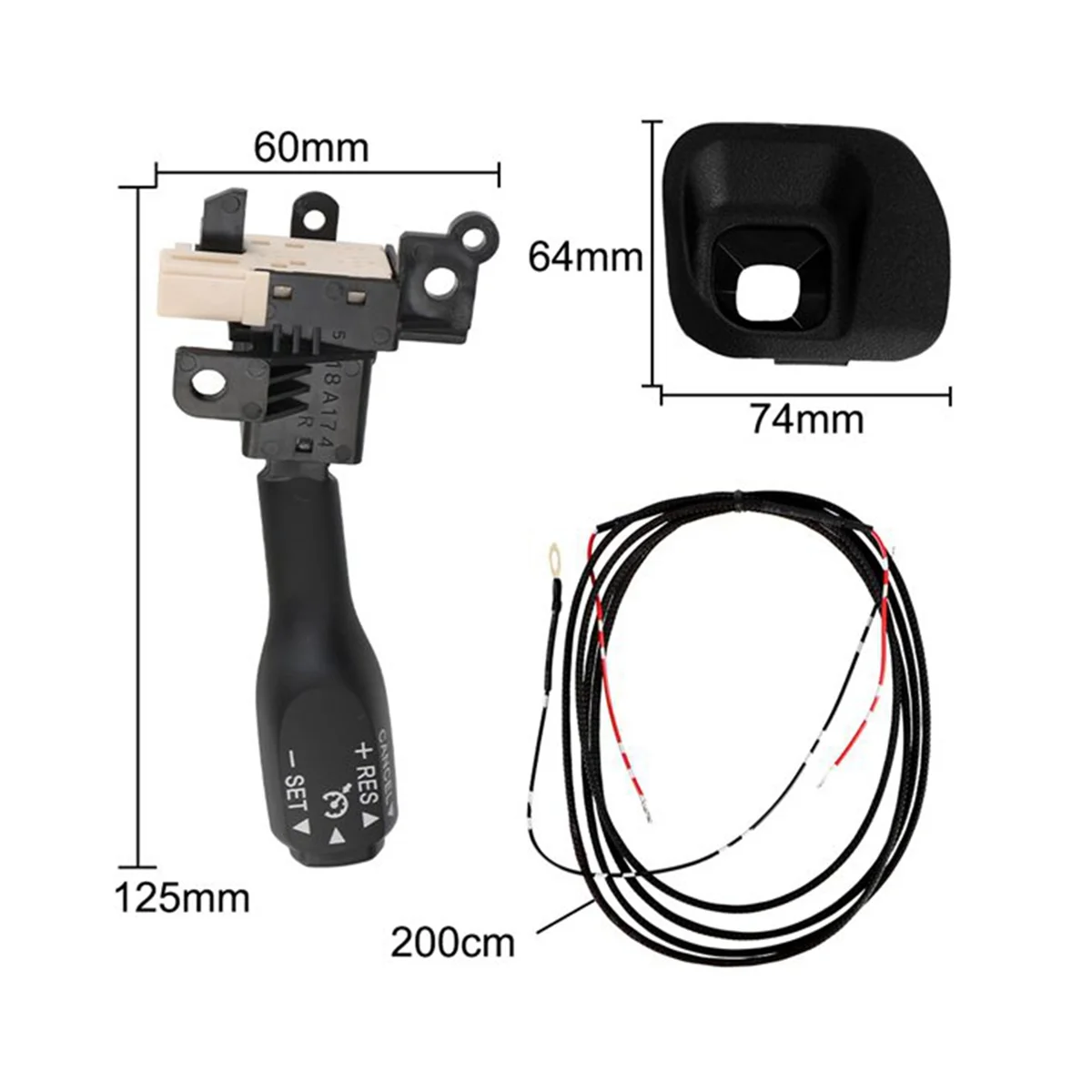 Переключатель круиз-контроля на руль 84632-34011 с крышкой 45186-47030-C0 для Toyota Prius Plug-In Hybrid