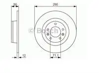 

986479311 зеркало заднего тормозного диска P407 C5 III 1.6HDI hdi/hdi () (мм)