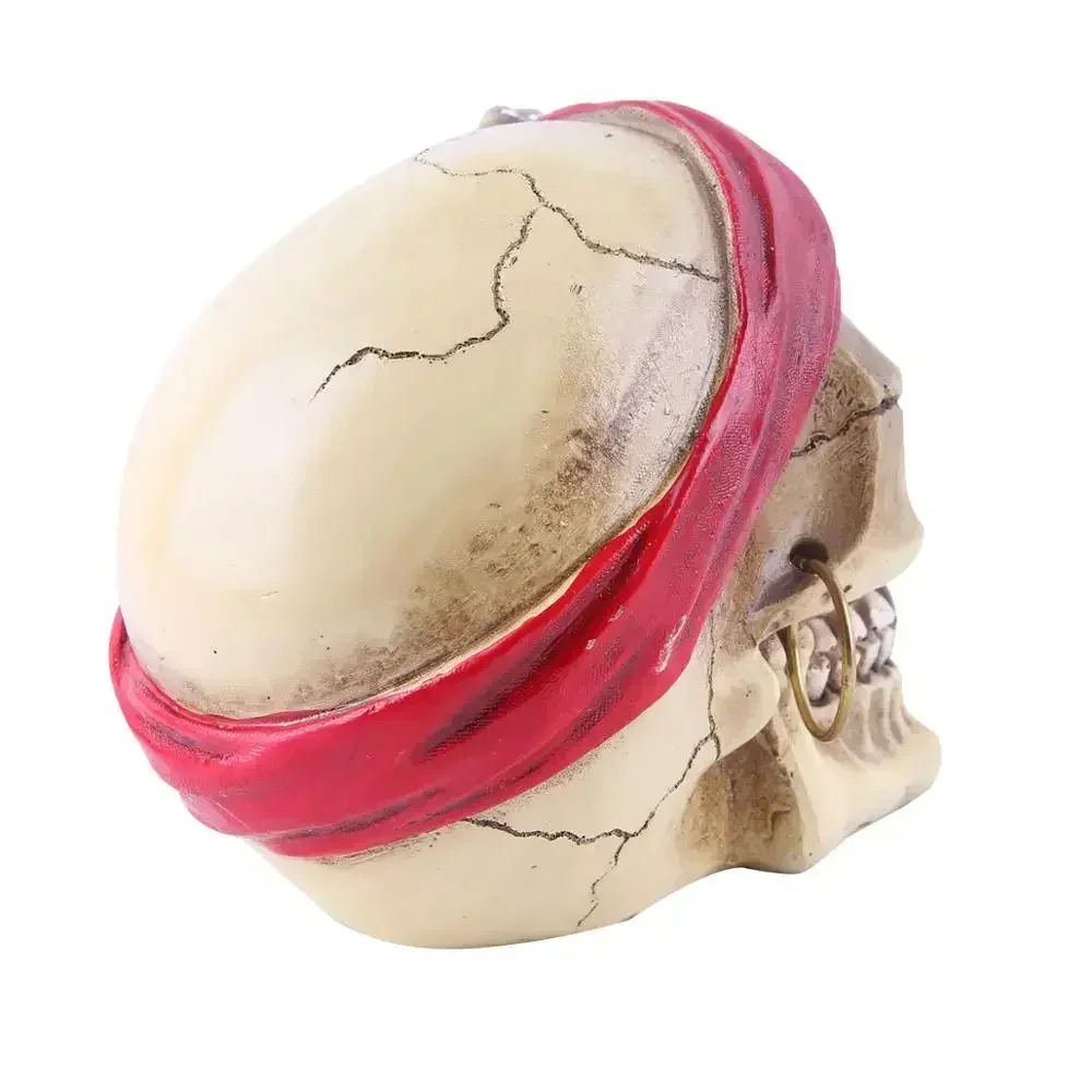 Смоляные статуи для рукоделия VILEAD 16 см с черепом трубкой аксессуары дома и офиса