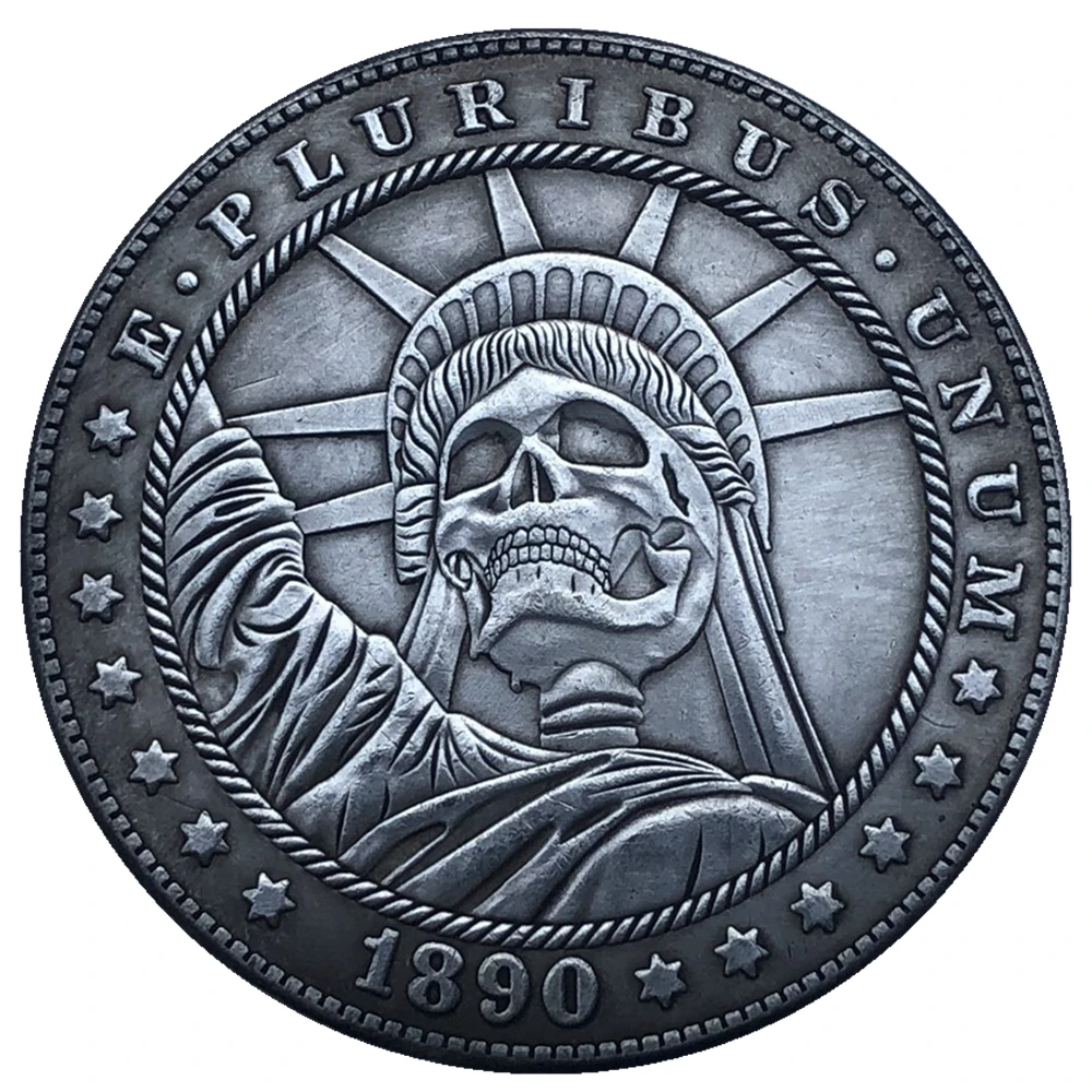 

Hobo Nickel 1890-CC, монета за доллар Моргана, копия модели 172