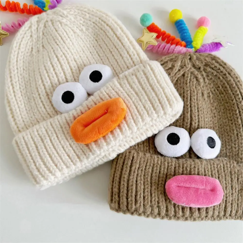 Женская зимняя шапка теплая вязаная с выдвижными щупальцами для детей и взрослых