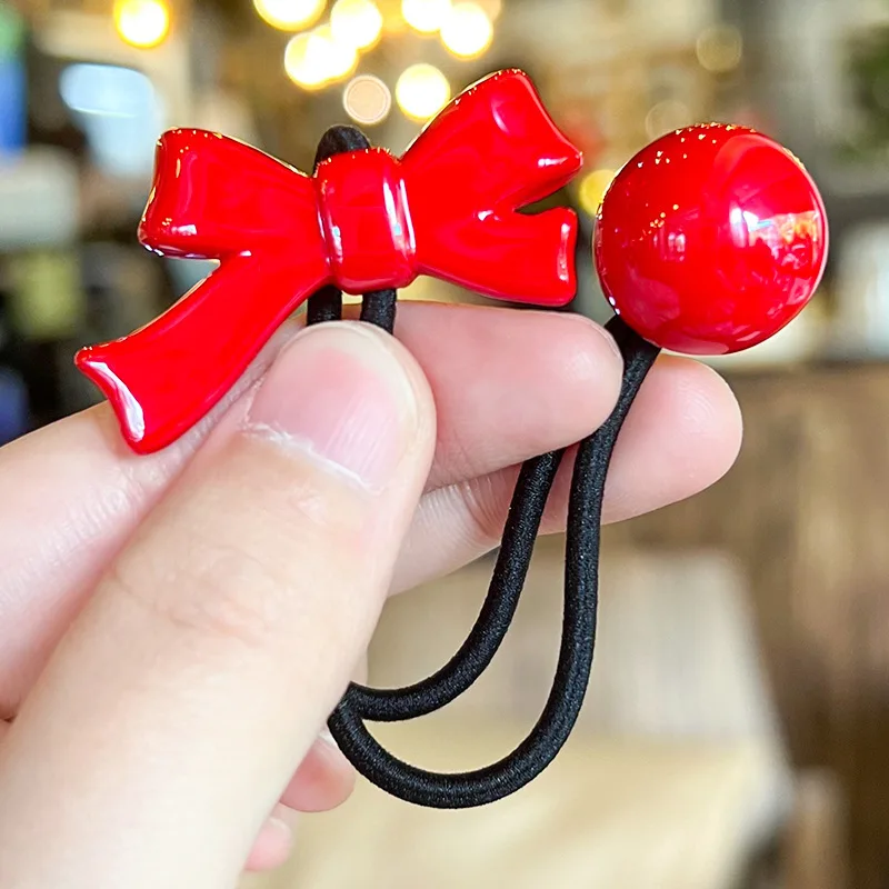 2 шт./набор Однотонные эластичные резинки для волос