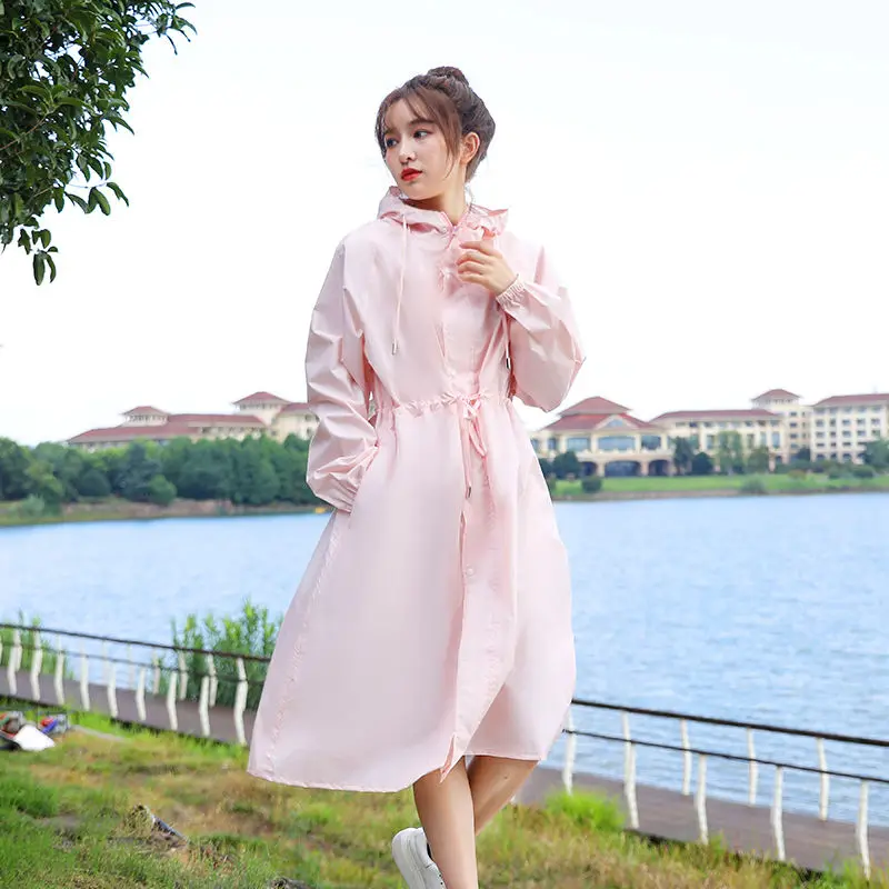 

Outdoor Raincoat Long Women Waterproof Poncho Golf Raincoat Long Coat Men Rain Hood Trench Male Capa Chuva Household Merchandise