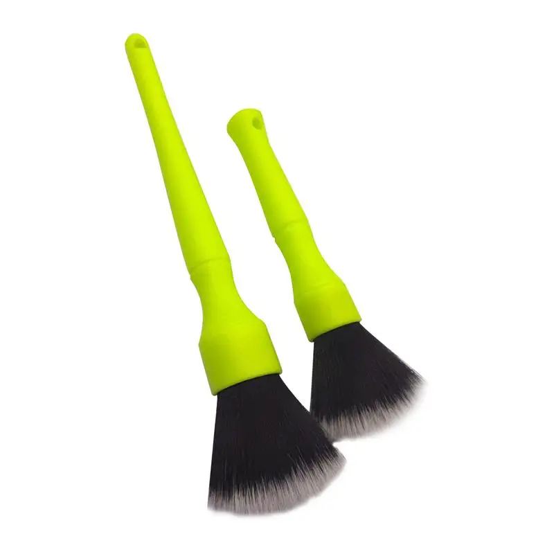 

Car Detailing Brush Set Luminous Wash Kit With PVC Handle Professional Vehicle Cleaning Tools With A Set Of 2 Perfect For