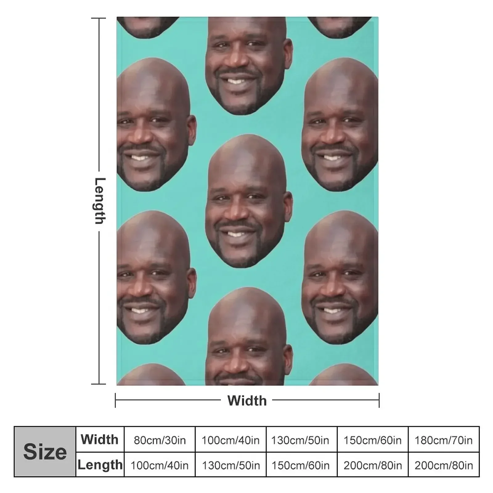 Одеяло Shaq винтажные мягкие одеяла для больших детей