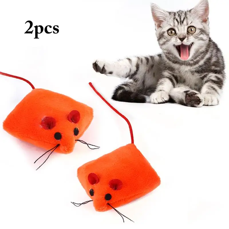 

2PCS Cute Cat Mouse Toy Catnip Cat Chewing Toy Kitten Play Toy Pet Interactive Toy Long-Haired Tail Mice Mouse Toys Pet Supplies