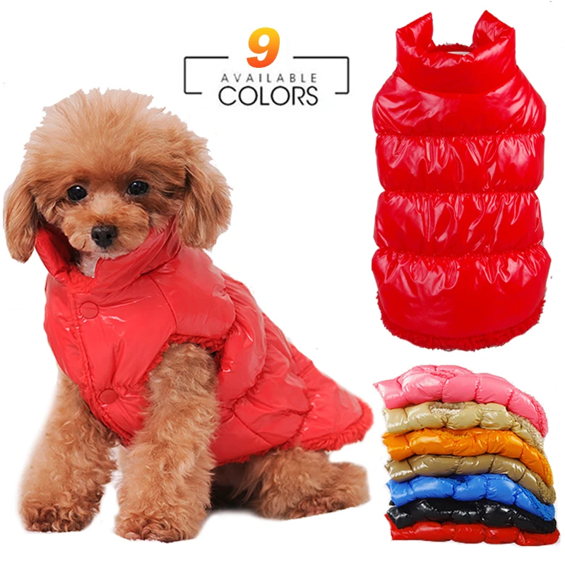 

Warm Dog Clothes Winter Pet Down Jacket Puppy Coats Dog Clothes for Small Dogs Chihuahua French Bulldog Cats Pet Costume