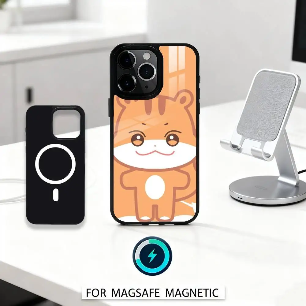 Фото Чехол для телефона C-Cute A-ANITEEZ для iPhone 17, 16, 15,14,13,12, Pro, Max, магнитный для беспроводной зарядки Magsafe №4