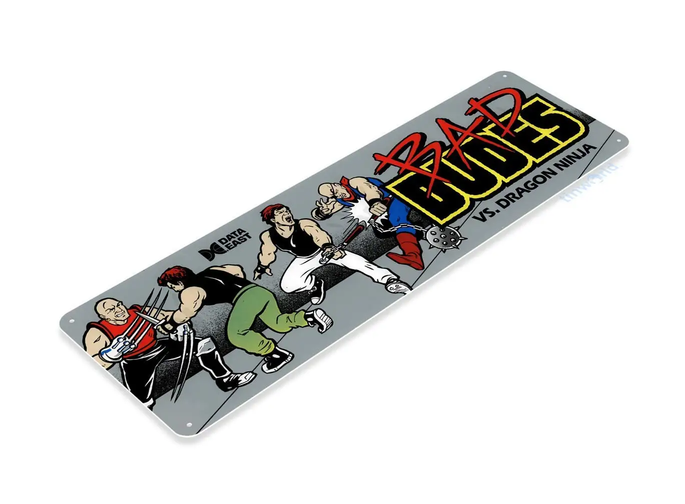 Tinworld жестяной знак Bad Dudes аркадный магазин игровая комната металлический Декор