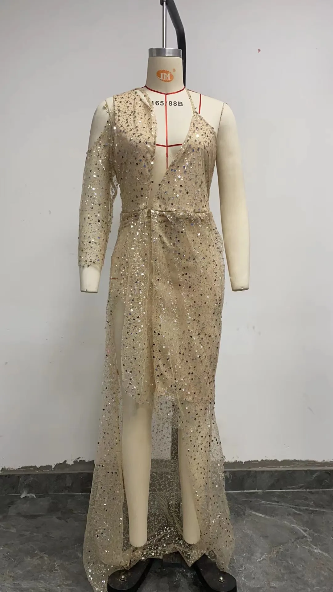 Новое модное сексуальное однотонное облегающее платье с длинным рукавом и