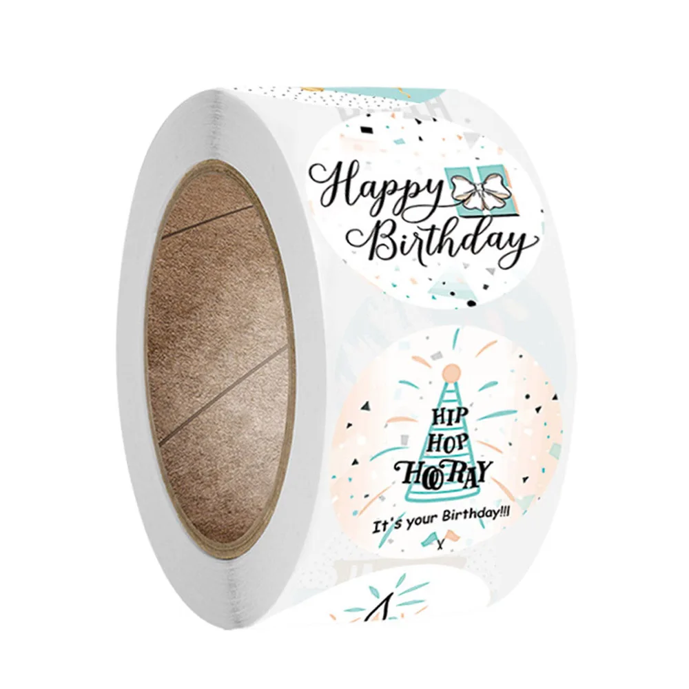 

Наклейки Tumoni на день рождения, 50-500 шт., 1 дюйм