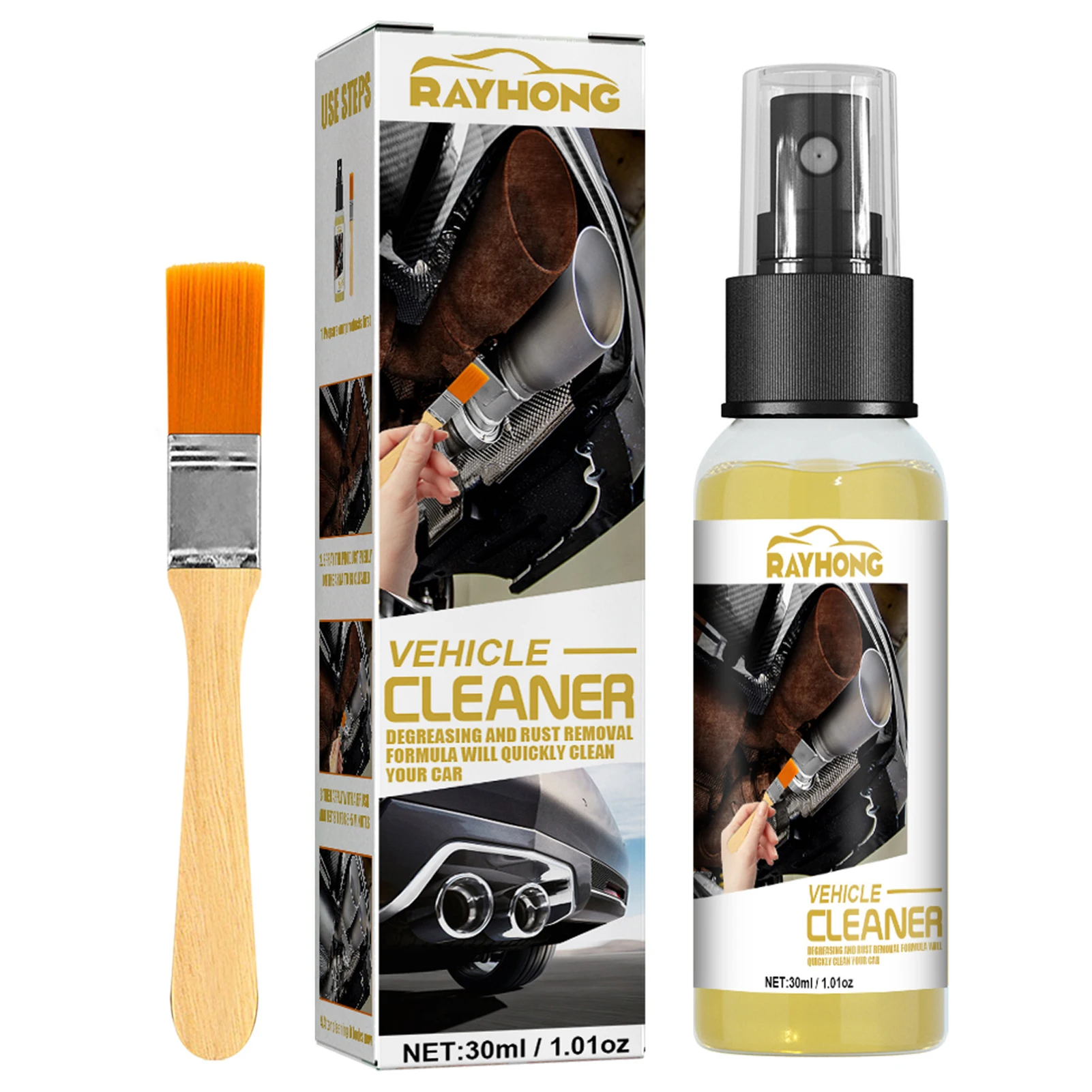 

Iron Remover Car Detailing Apply Over Rust Paint Spray For Stopping Preventing Rust From Spreading UV Resistant Stop Rust Car