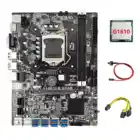 Материнская плата B75 ETH для майнинга 8xpcie на USB + G1610 CPU + 6Pin на двойной 8Pin кабель + коммутационный кабель LGA1155 B75 материнская плата для майнинга