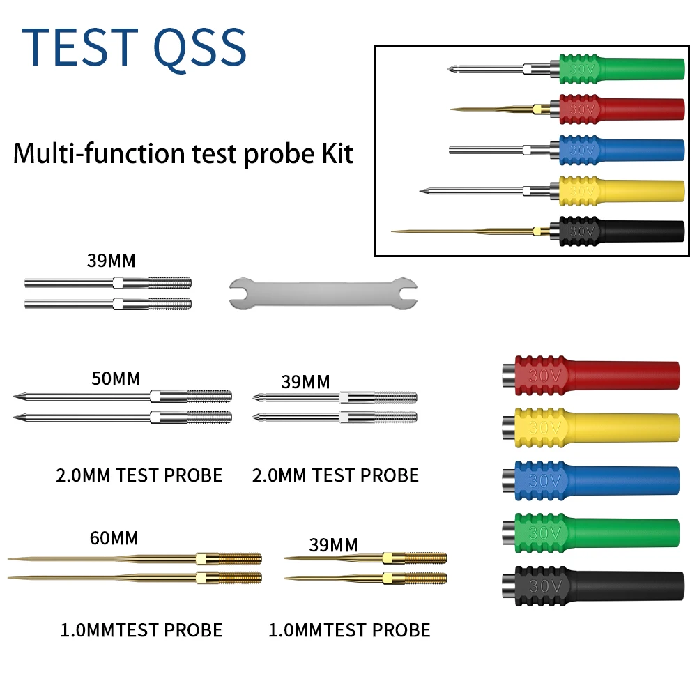 

Мультиметр TEST QSS Q.T8001-1 сменные щупы