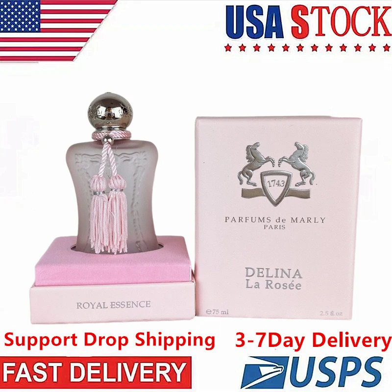 

Free Shipping To The US In 3-7 Days Perfumes De Marly Delina La Rose Long Lasting Woman Perfume Fragrance for Woman