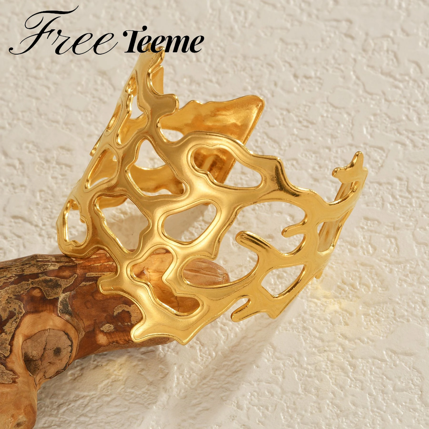 Freeteem преувеличенные массивные ветки из нержавеющей стали широкие