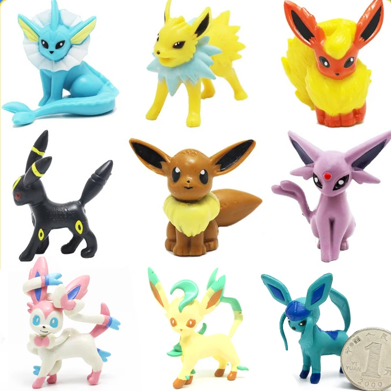 Umbreon Vaporeon Jolteon Leafeon Flareon Glaceon Sylveon Espeon Collectible Model Toy