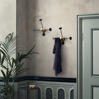 designer brass hook up porch wall hanging decorate coat rack northern europe simplicity living room bedroom creativity hangers