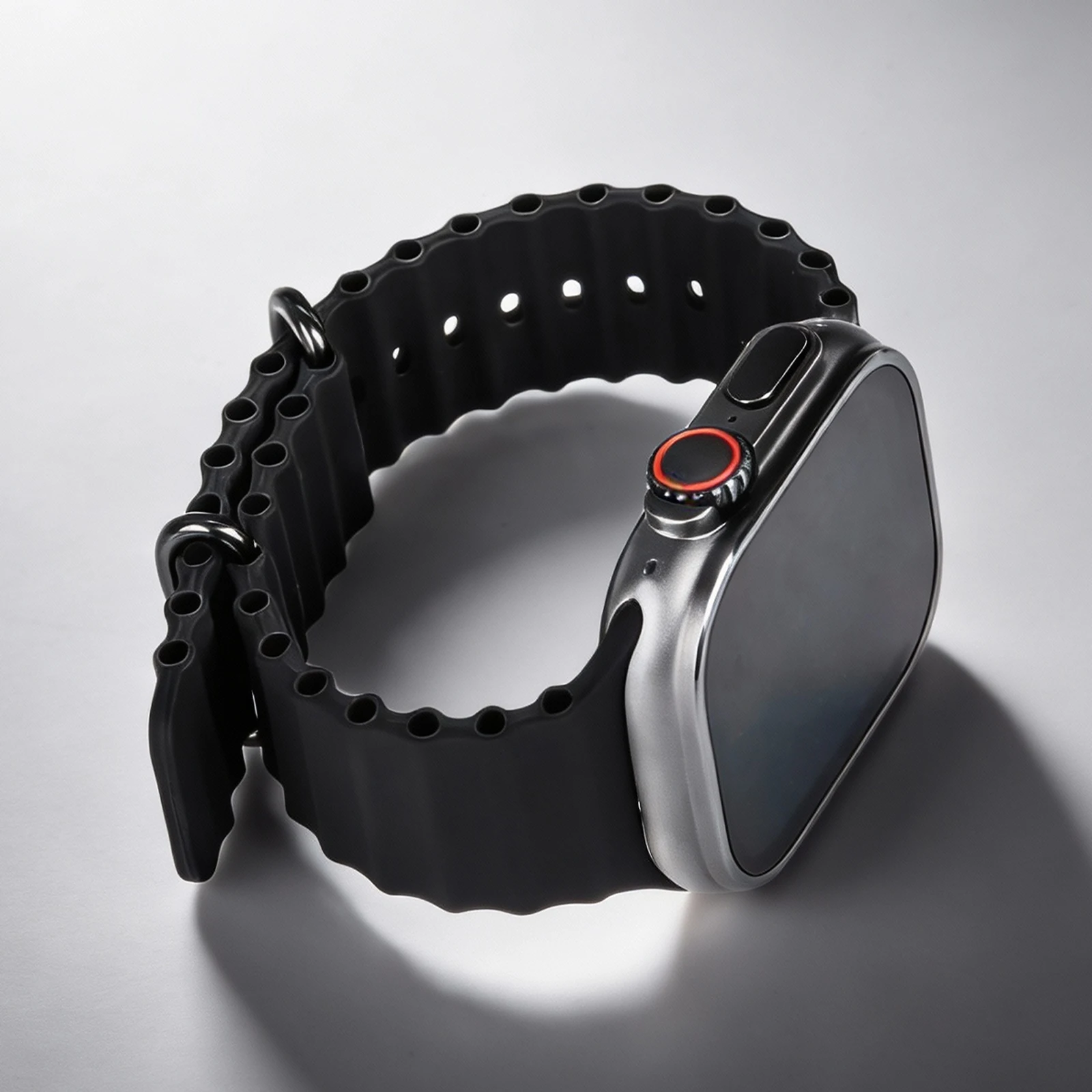 Фото Ремешок Ocean 1:1 для Apple Watch Ultra 3, 49 мм, 11, 10, 9, 7, 8, 6, SE, 46 мм, 45 мм, 44 мм, 42 мм, 40, 41, спортивный ремешок-браслет, Correa, ремешки для iWatch №2