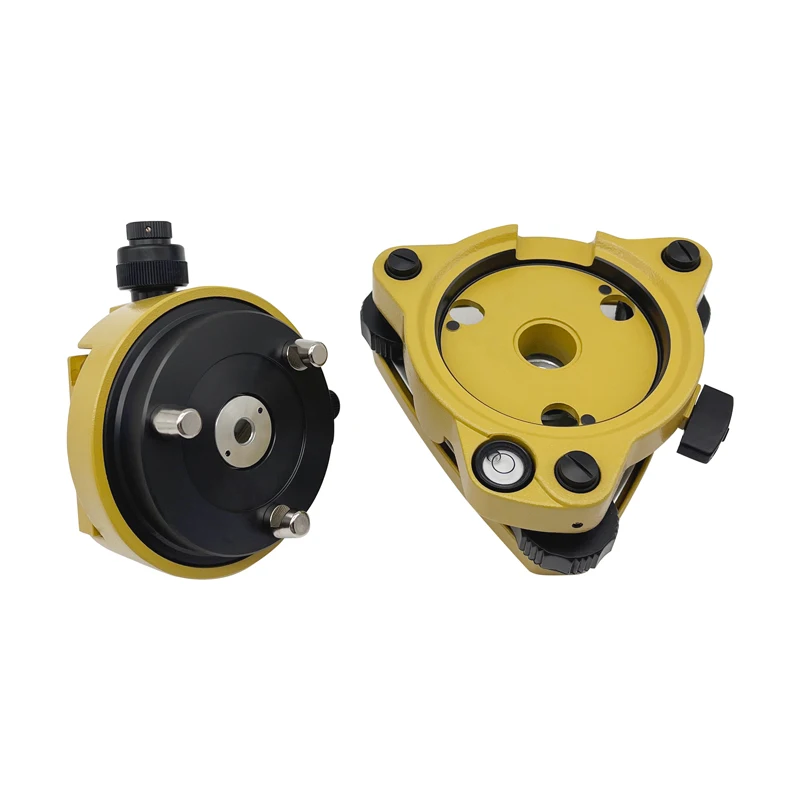 Replace Rotating Tribrach And Adapter for Prisms GPS Surveying With Optical Plummet 5/8&quotx11 Mount Yellow |