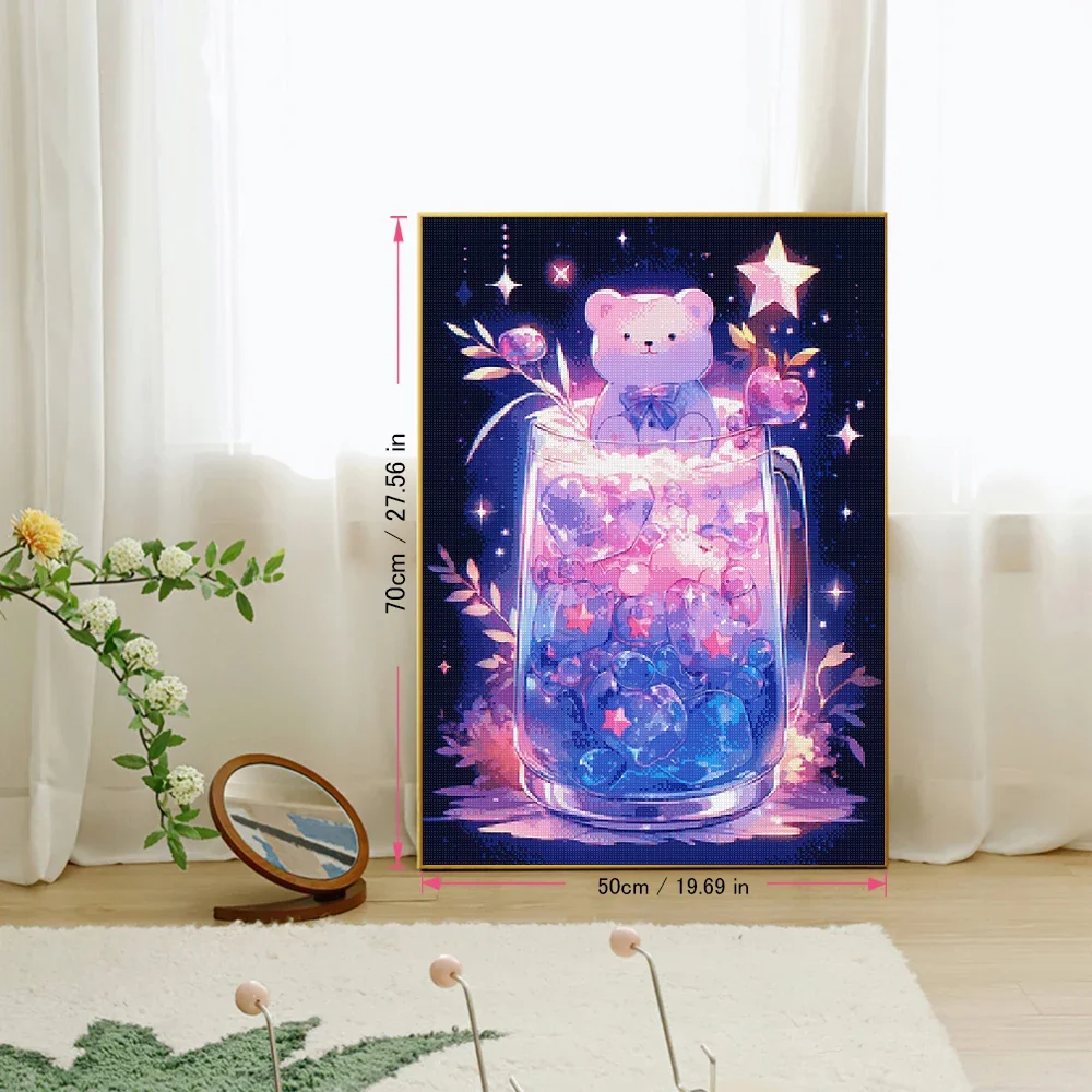 5D DIY Алмазная картина Звездная чашка AB квадратная мозаика вышивка мультфильм