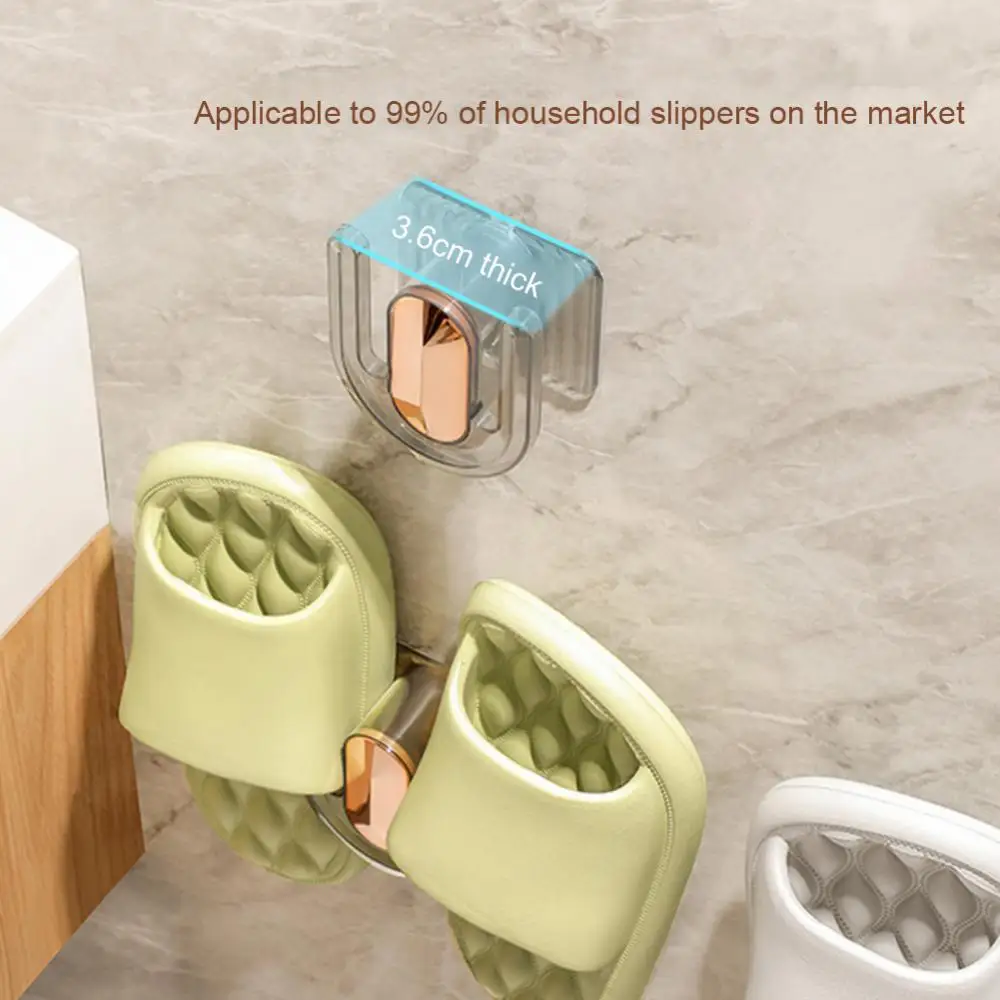 

Multi-purpose Shoes Rack Space Saving Slipper Shelf Wall-mounted No Punching Shoes Hanger For Bathroom Shoe Storage Rack