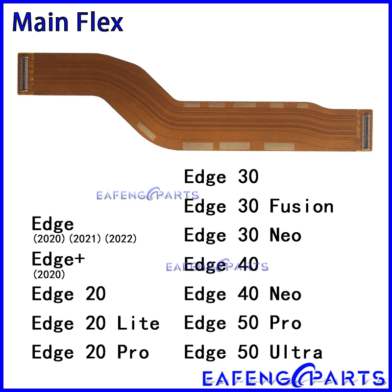Гибкая основная плата для Motorola Moto Edge 20 30 40 50 Ultra Plus 2020 2021 2022 Lite Pro Fusion Neo