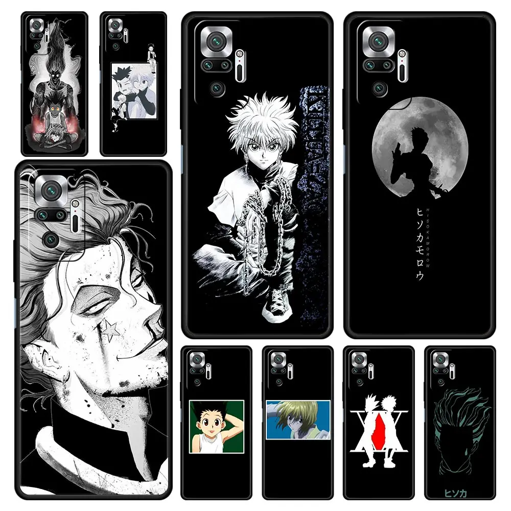 

hunter x hunter Anime Hisoka Morow Phone Case For Xiaomi Redmi Note 9S 9 8 10 11 Pro 7 8T 9T 9C 9A 8A K40 K50 Soft Black Cover