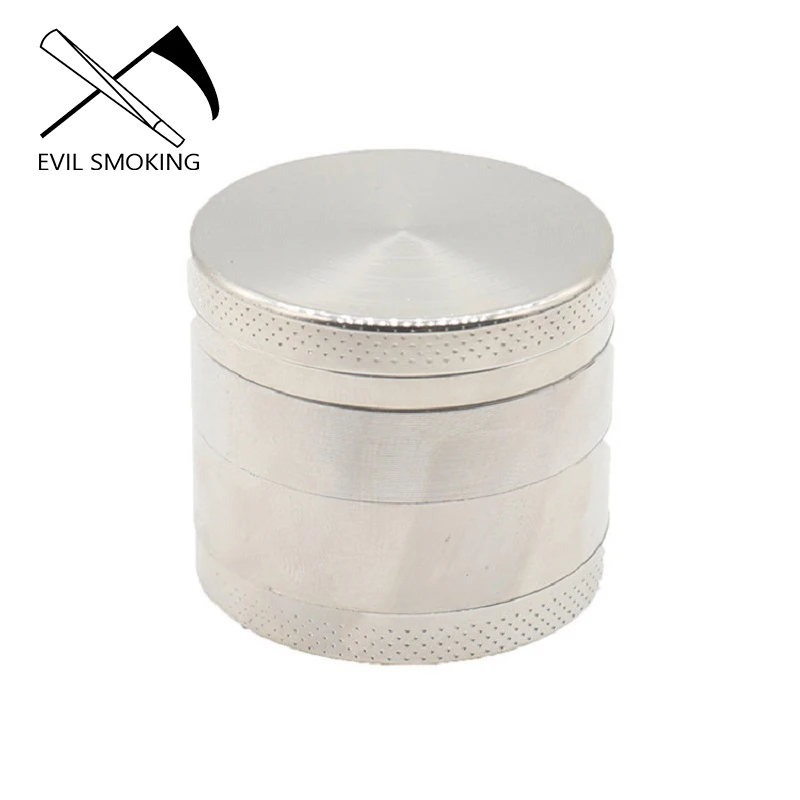 

EVIL SMOKING New Household portable 50mm 4-layer zinc alloy vanilla tobacco weed grinder pipe fitting pipe Pipas Fumar
