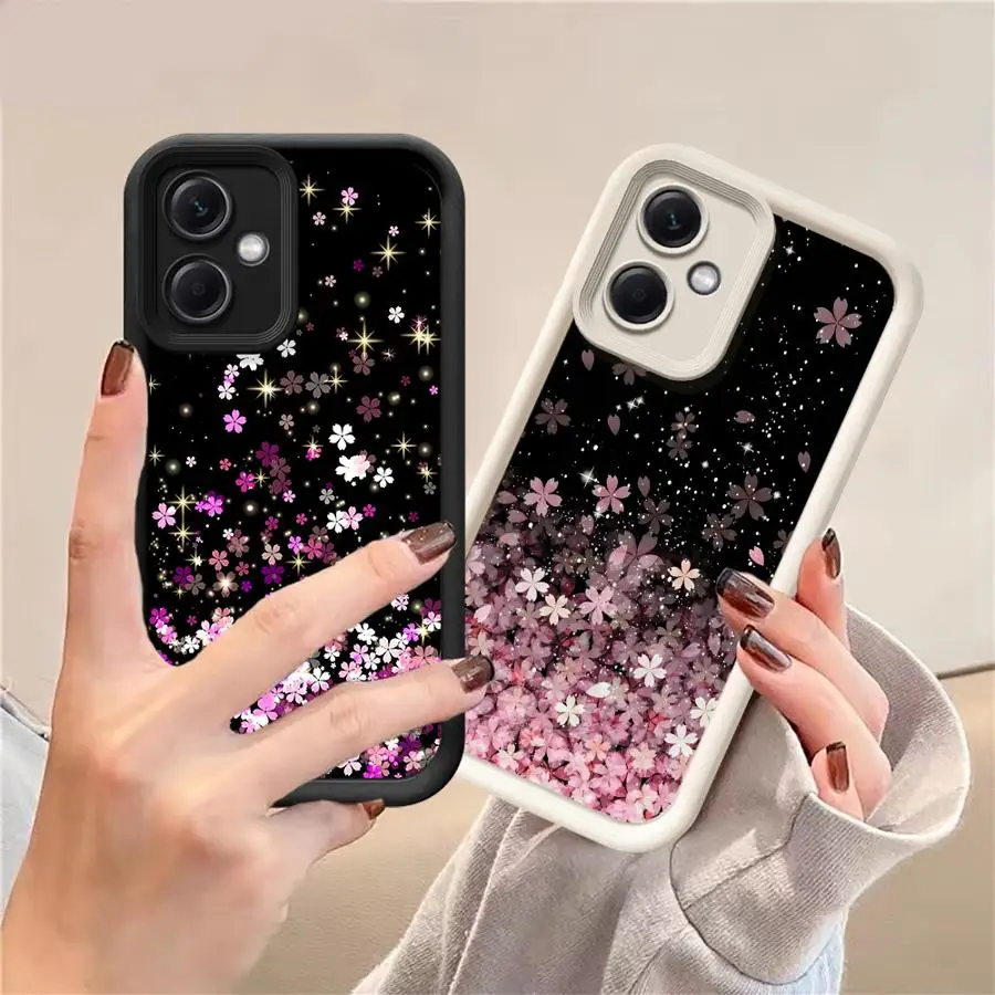 Чехол для телефона Xiaomi Redmi 12C 13C 12 A1 A2 Plus A4 A3x Poco X3 Pro C51 C61 X3NFC Мягкий чехол с блестящим