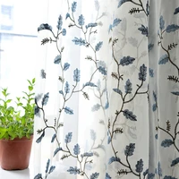 new curtains for living dining room bedroom style of embroidery leaves is simple and modern window curtain room decor cortina