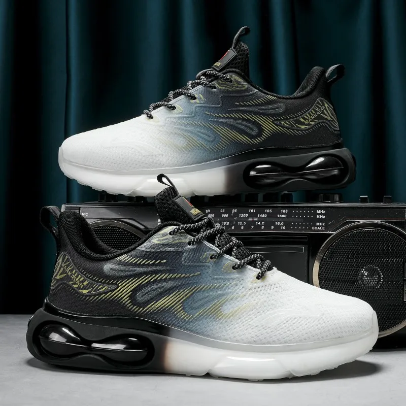 SENTA Air Cushion Jogging Sports Shoes Men Runnings Shoes Mesh Brand Sneakers Men Outdoor Breathable Walking Shoes Male Footwear