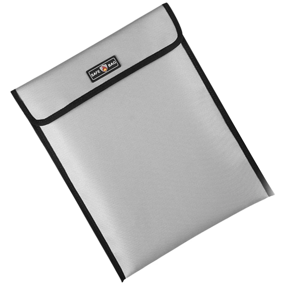 

1Pc High Temperature File Bag Document Fireproof Bag for Office Household
