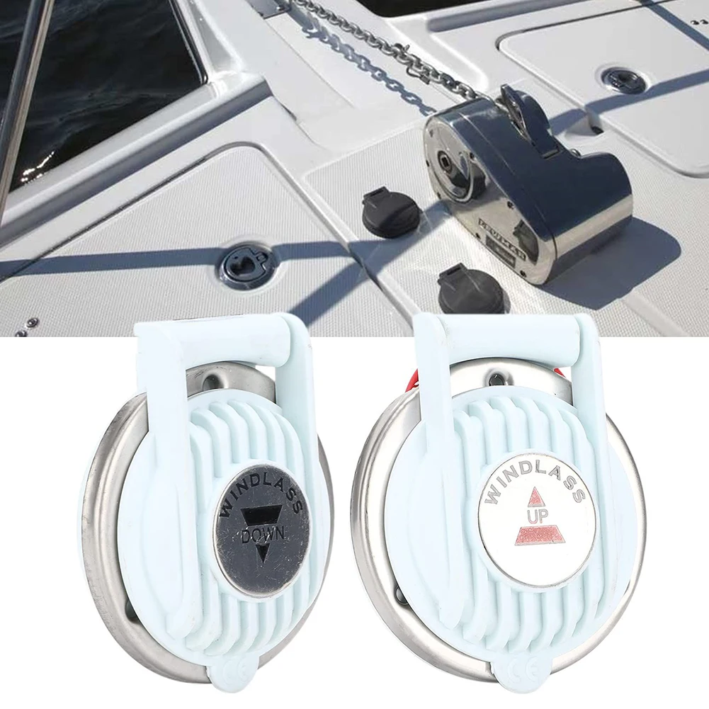 

2pcs Windlass Foot Switch Up And Down Boat Ship Anchor Winch Switches DC 12V/24V For Marine Boat Ship Anchor With Screws