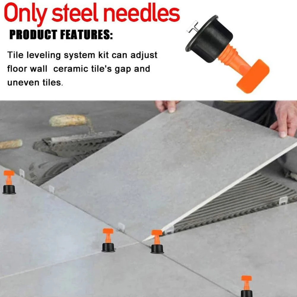 

100pcs Tile Leveling Steel Needle 0.9/1.5mm Replace Steel Needle For Floor Wall Leveling Device Clearance Tool Construction Tool