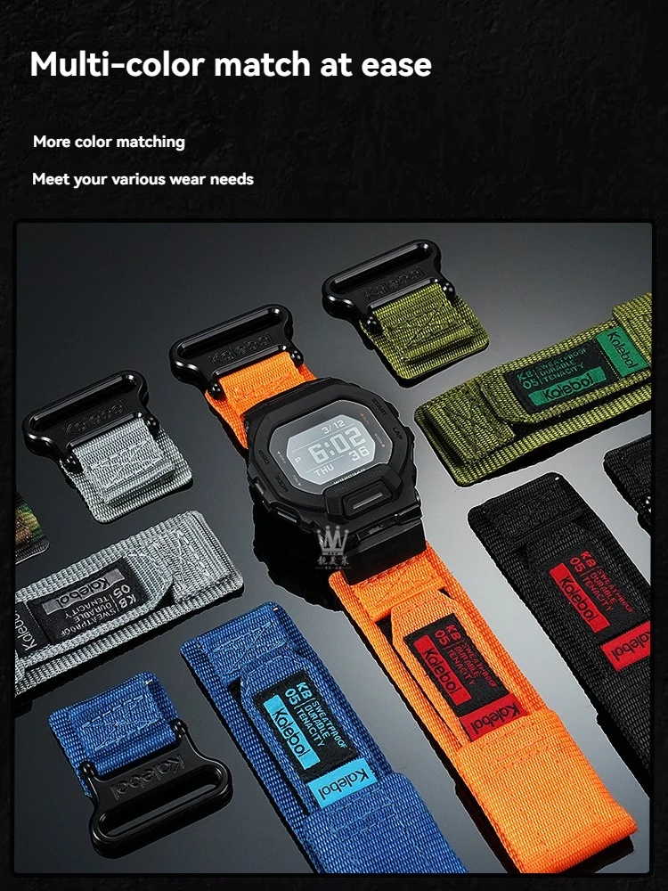 GBD200 спортивный браслет на открытом воздухе для Casio G-shock Black Knight 3506 GBD-200-1GBD-200sm модифицированный нейлоновый ремешок мужской парусиновый ремешок для часов (art.: 3920d32930ffa) - 3920d32930ffa