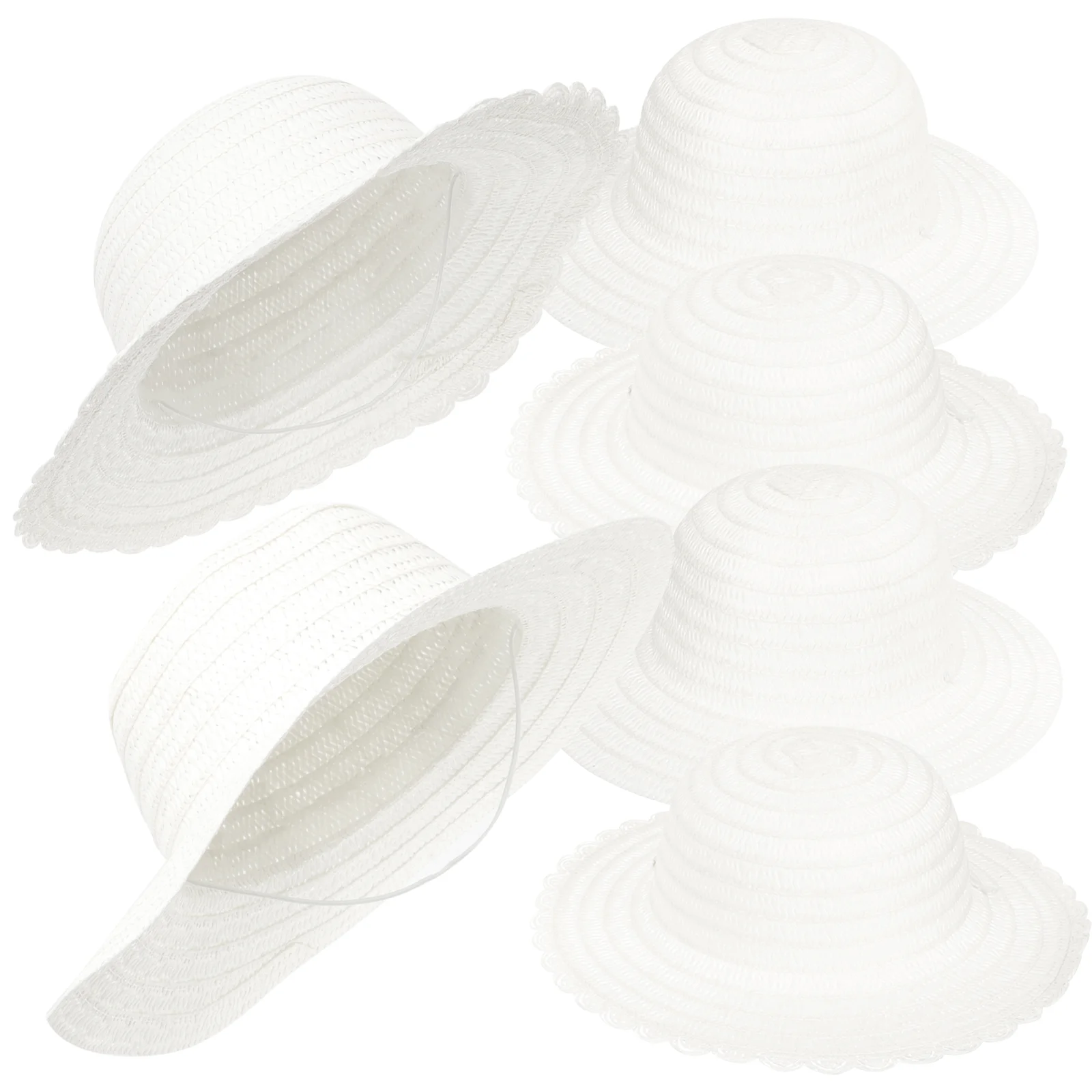

Straw Hats Hat Kids Diy Party Painting Crafts White Tea Bulk Mini Birthday Sun Beach 3 Toddlers Balls Cowboy Blank Gifts